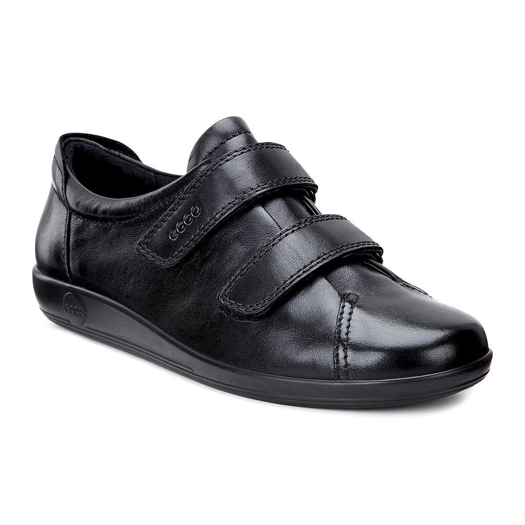 Ecco Soft 2.0 Womens Flats Shoes In Black Sales - India BIK-763248